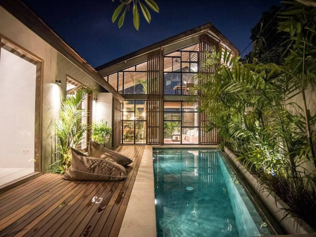 Stylish 2 Bedroom Designer Villa with Loft Mezzanine for Sale in Canggu, Bali