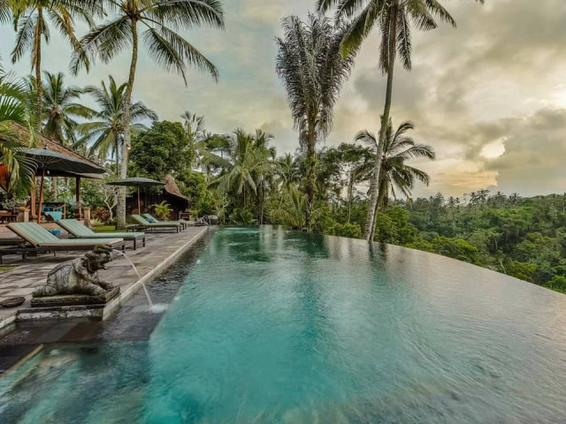 Lush 4 Bedroom Balinese Estate with Jungle & Valley Views for Sale in North-Ubud, Bali