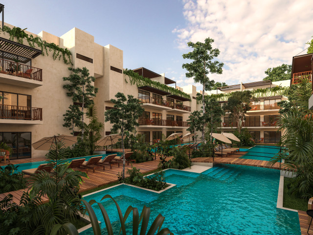 2 Bedroom Boutique Apartment with Garden in Tulum (B-003)