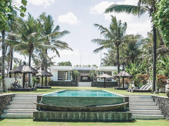 Spectacular 5 Bedroom Modern Beachfront Balinese Villa for Sale in Tabanan, Bali