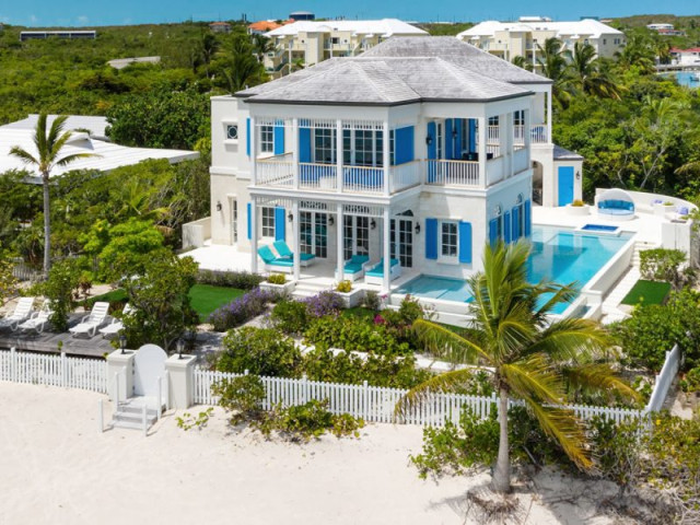 Fabulous 5 Bedroom Colonial Style Beachfront Home for Sale in Turks & Caicos