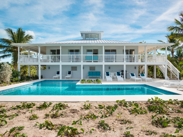 Beautiful 6 Bedroom Caribbean Style Luxury Beachfront Villa with Private Beach Access for Sale in Grace Bay, Turks & Caicos