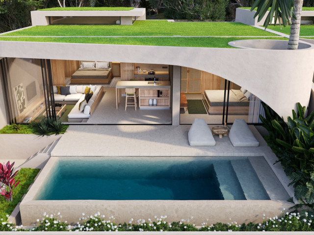 Modern Off-Plan 2 Bedroom Oceanview Luxury Designer Villas for Sale in Uluwatu, Bali from $239,000