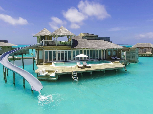 1 Bedroom Overwater Villa with Slide in the Maldives