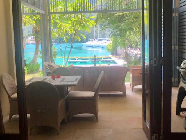 Wonderful 2 Bedroom Ground Floor Apartment with Beautiful Marina & Mountain Views for Sale on Eden Island, Seychelles