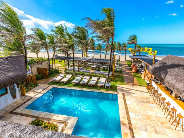 Established 24 Room Boutique Beachfront Kite Surfing Resort for Sale in Cumbuco, Brazil