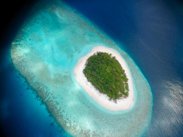 Picture Perfect 2.6 Hectare Virgin Island Approved for Commercial Development for Sale in the Maldives