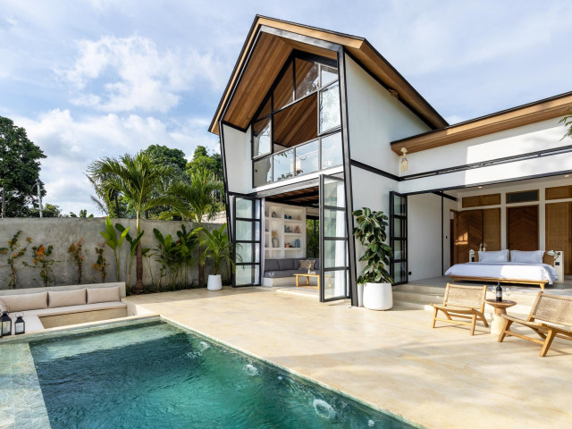 Chic 1-3 Bedroom Designer Loft Villas with Beautiful Rice Paddy Views for Sale Near Canggu, Bali