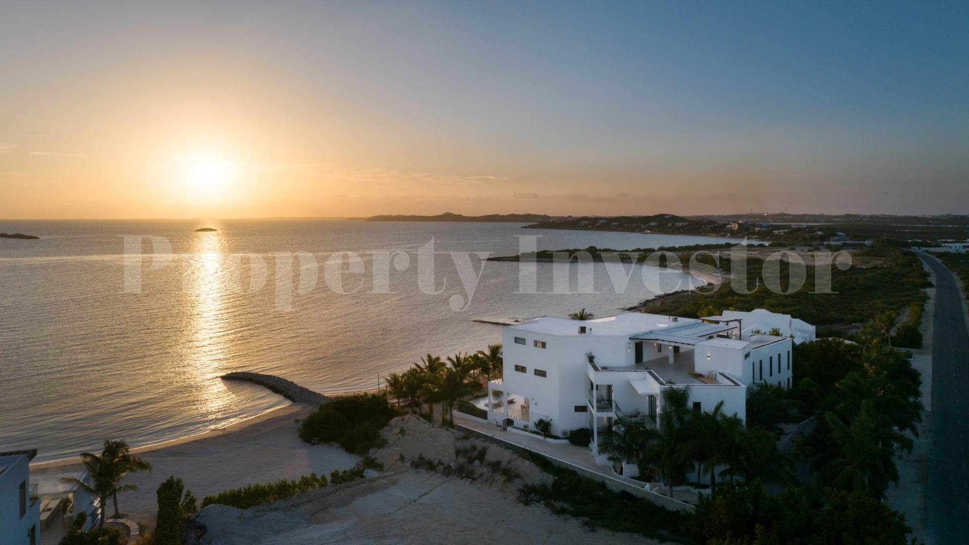 Premier 10 Bedroom Beachfront Trophy  Estate for Sale in Turtle Tail, Turks & Caicos