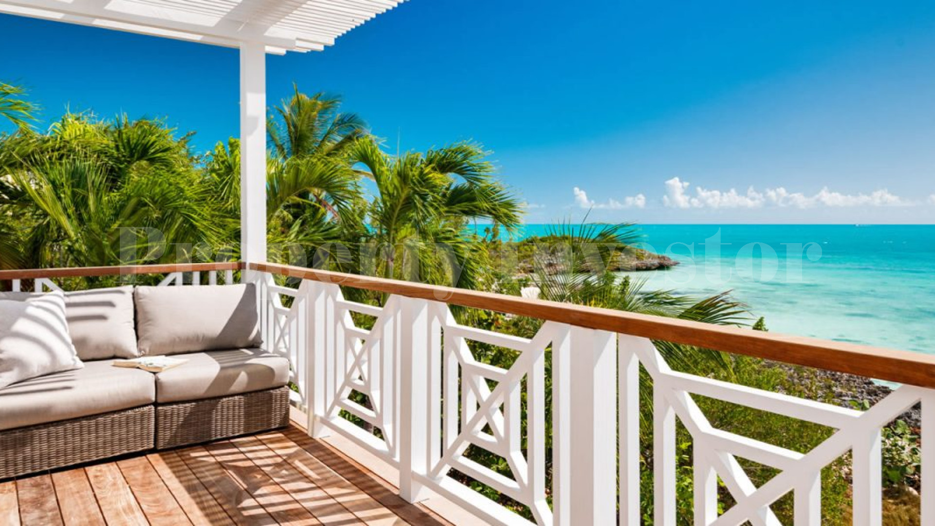 Upscale 4 Bedroom Caribbean Style Oceanfront Villa for Sale in Turks & Caicos