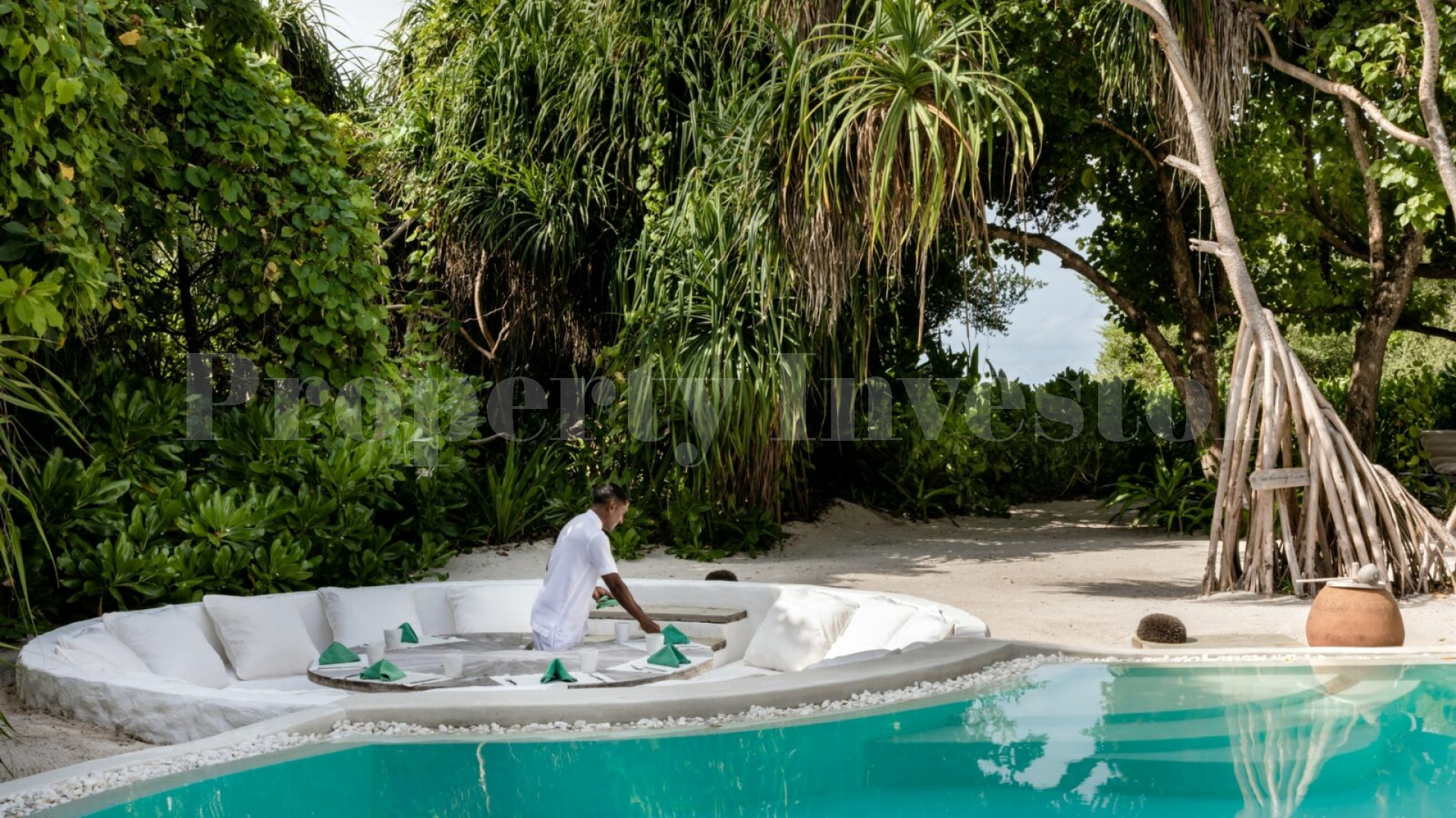 One-of-One 5 Bedroom Luxury Eco Resort Sunrise Villa with Viewing Moonlight Tower for Private Ownership in the Maldives