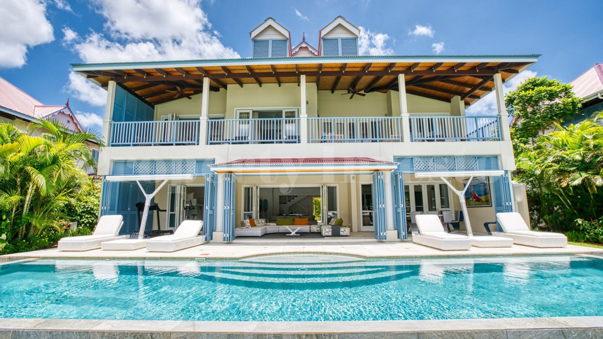 Custom Furnished 5 Bedroom Luxury Canal Front Villa with Private Cinema for Sale on Eden Island, Seychelles