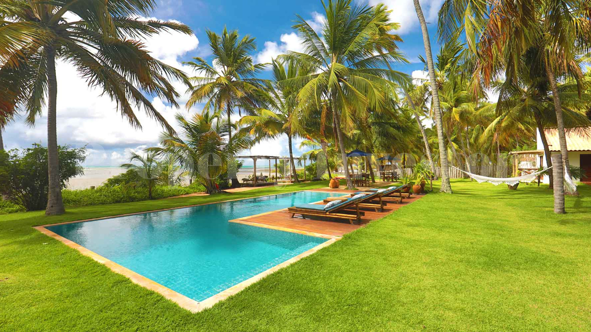 Stunning 8 Chalet Boutique Beachfront Hotel & Gourmet Restaurant Accessible to the Public for Sale in Japaratinga, Brazil