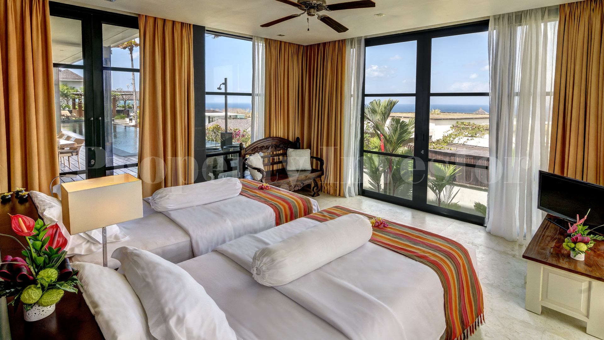 Stunning 7 Bedroom Luxury Villa with 180° Degree Panoramic Ocean Views for Sale in Pandawa, Bali