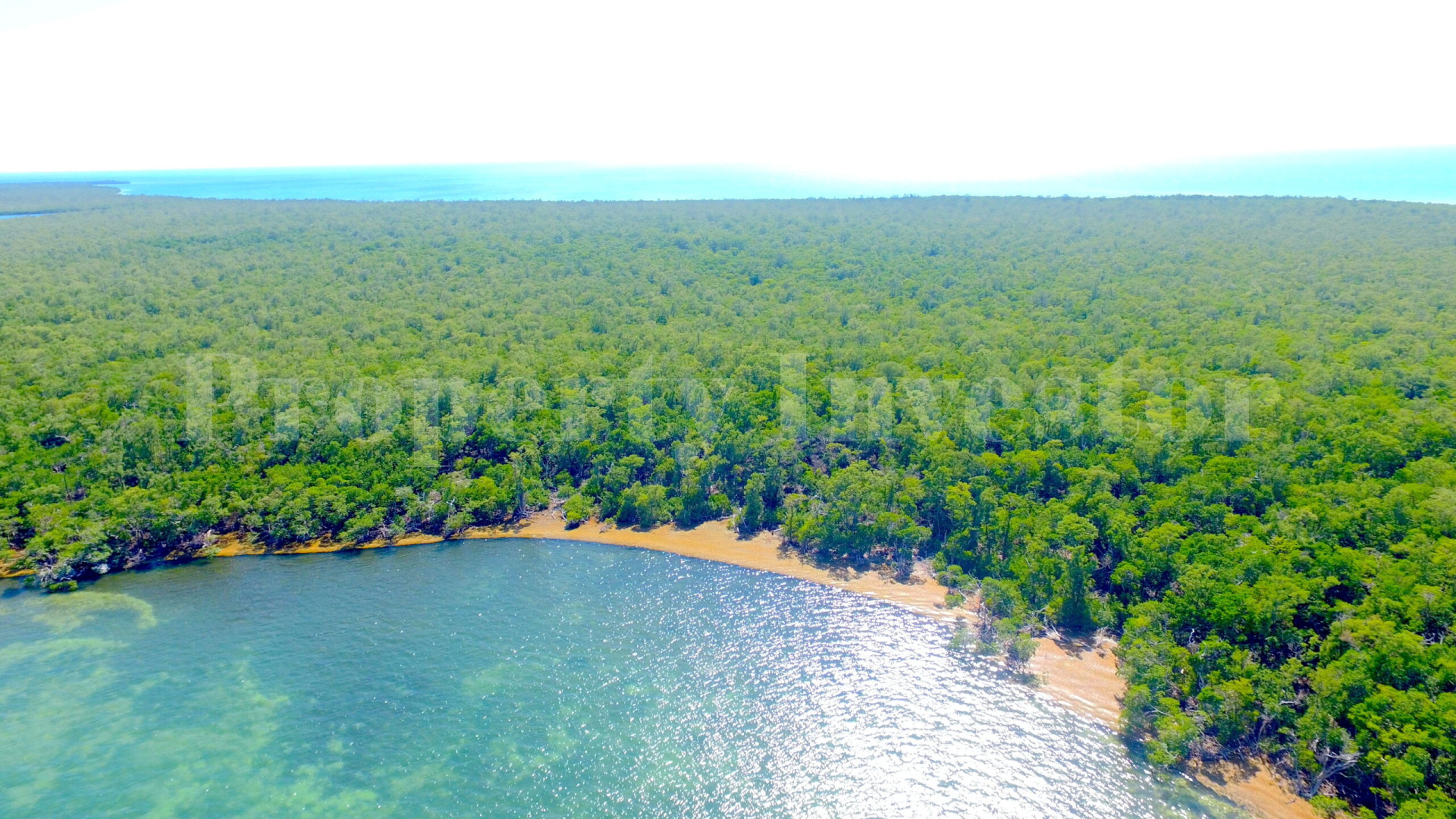 Long Middle Caye — 30 Acre Oceanfront Virgin Island Parcel for Sale Near Belize City