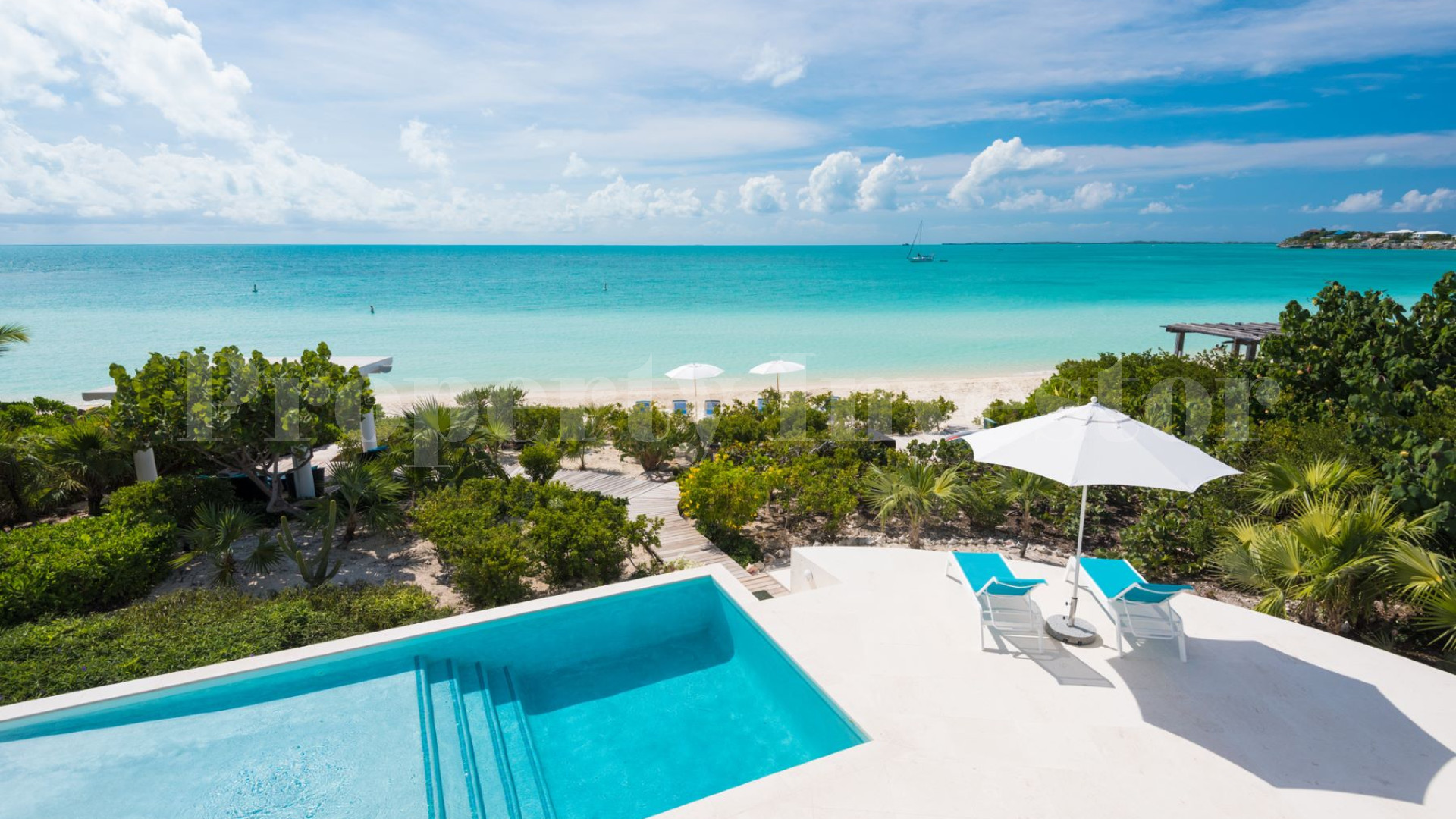 Stylish 5 Bedroom Luxury Beachfront Villa for Sale on Sapodilla Bay Beach, Turks & Caicos