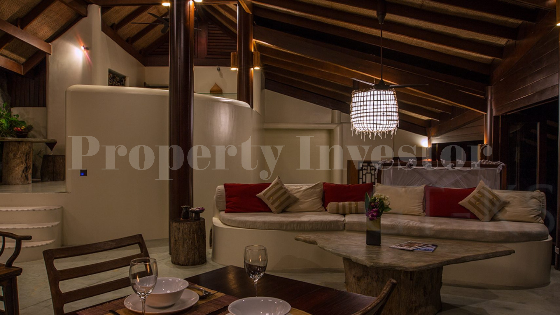 Unreal 3 Bedroom Tropical Luxury Hillside Villa with Waterfall in Koh Samui