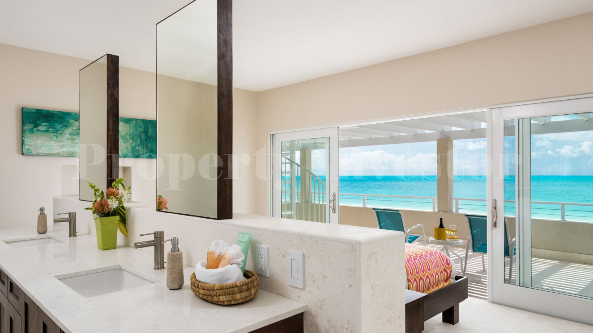 Stylish 5 Bedroom Luxury Beachfront Villa for Sale on Sapodilla Bay Beach, Turks & Caicos