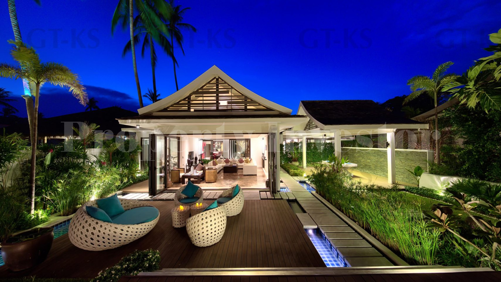 Unbelievable 5 Bedroom Luxury Beachfront Contemporary Thai Villa for Sale in Koh Samui, Thailand
