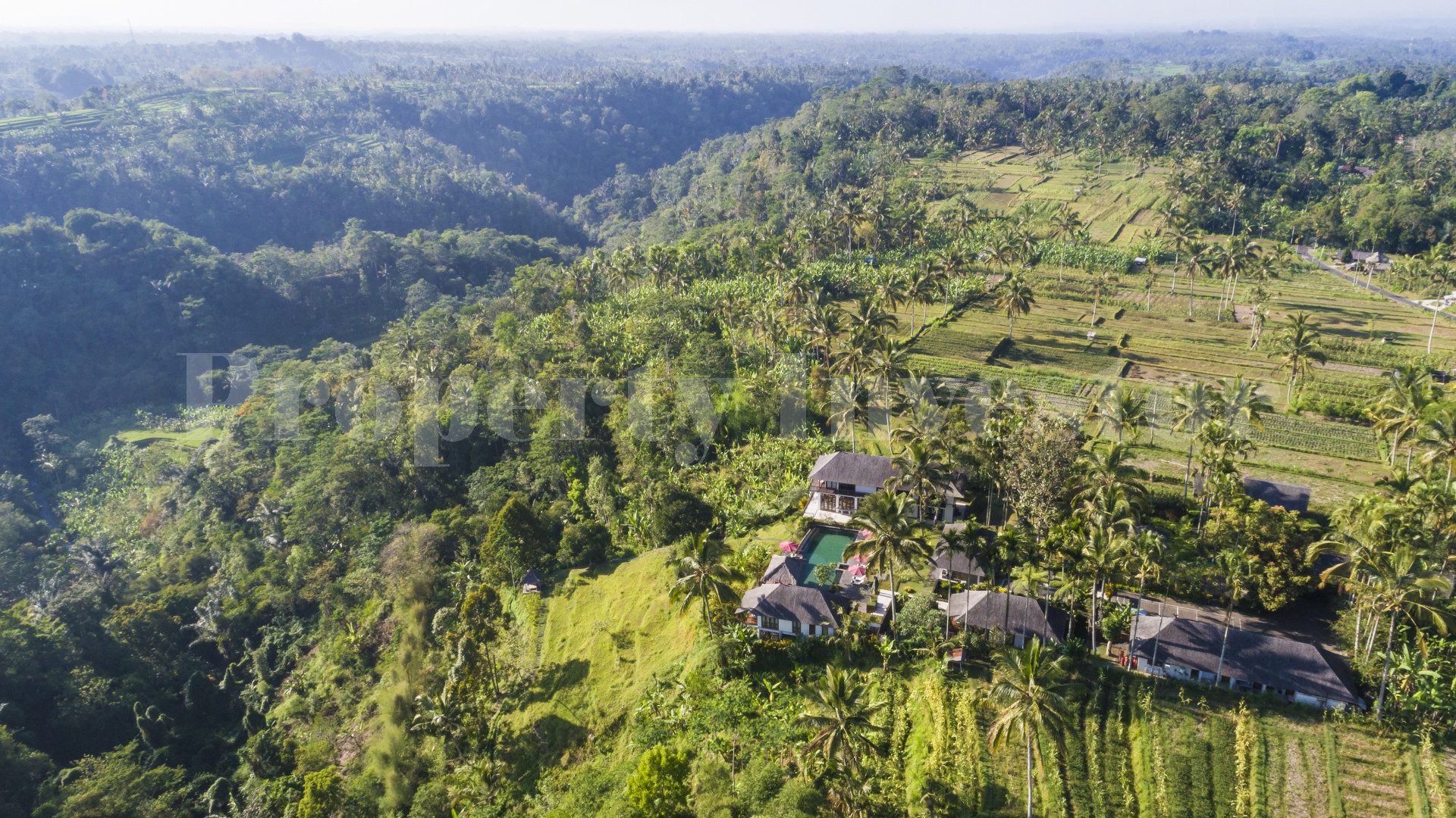 Exceptional 6 Bedroom Estate with Stunning Jungle & Valley Views for Sale in North-Ubud, Bali