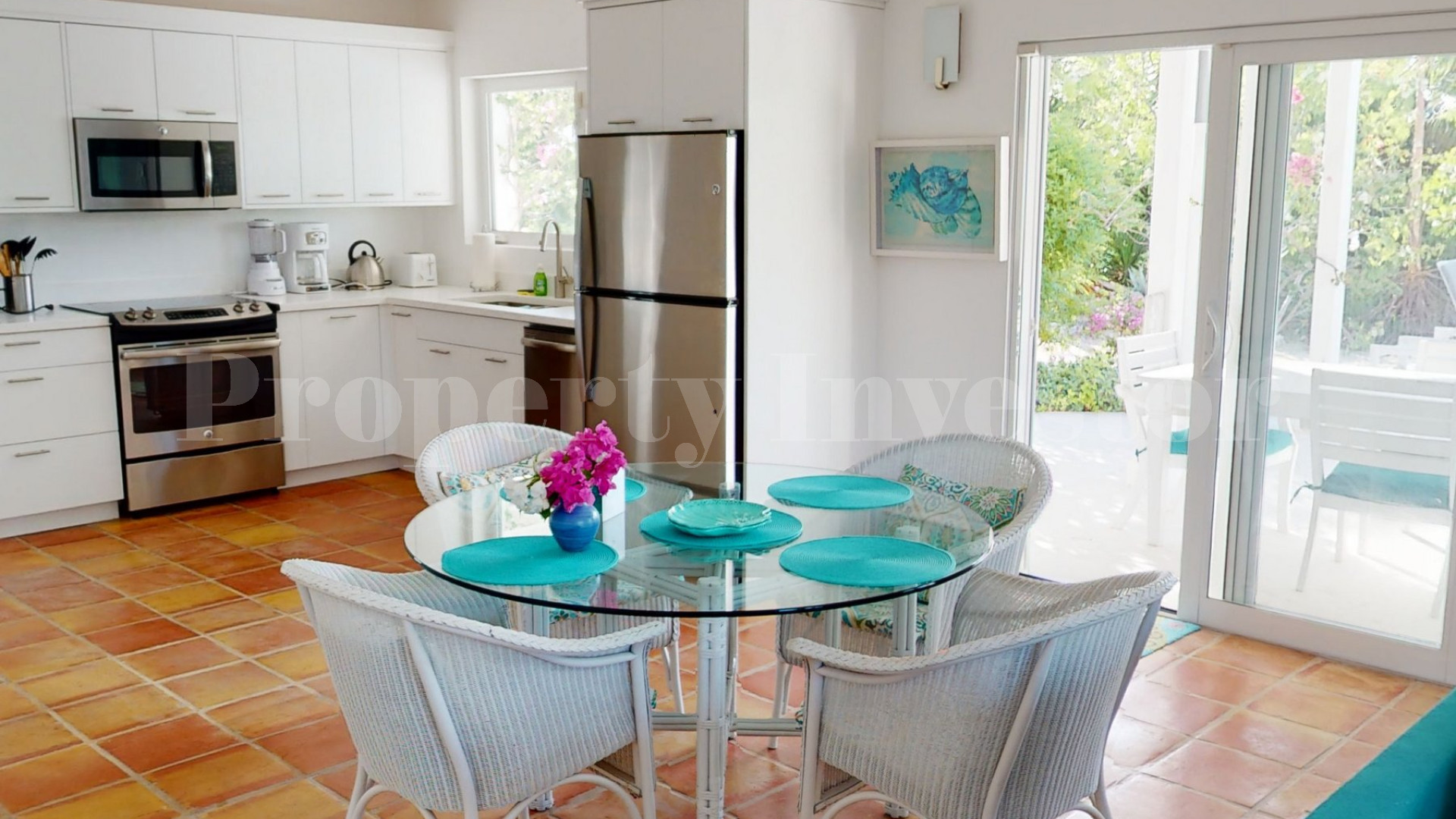 Beautiful 6 Bedroom Caribbean Style Luxury Beachfront Villa with Private Beach Access for Sale in Grace Bay, Turks & Caicos