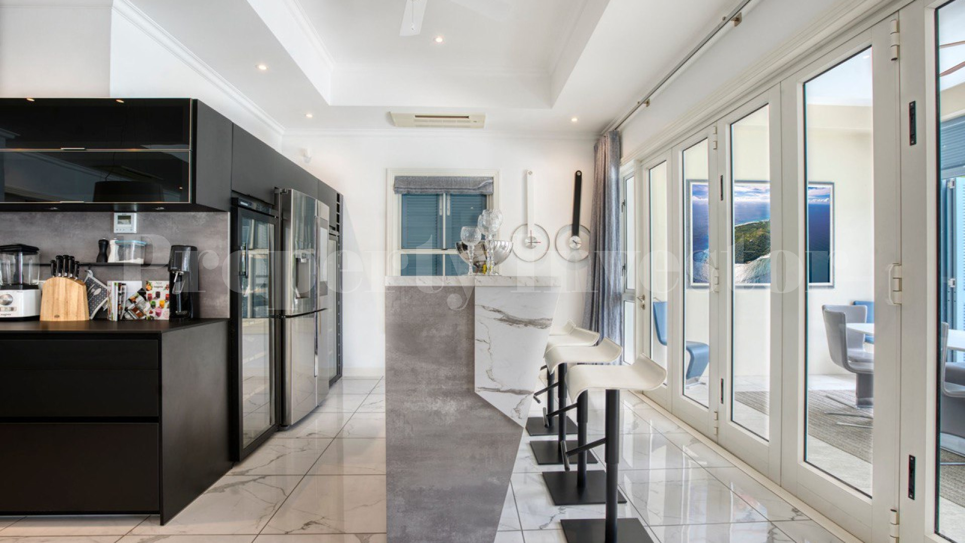 Custom Furnished 5 Bedroom Luxury Canal Front Villa with Private Cinema for Sale on Eden Island, Seychelles