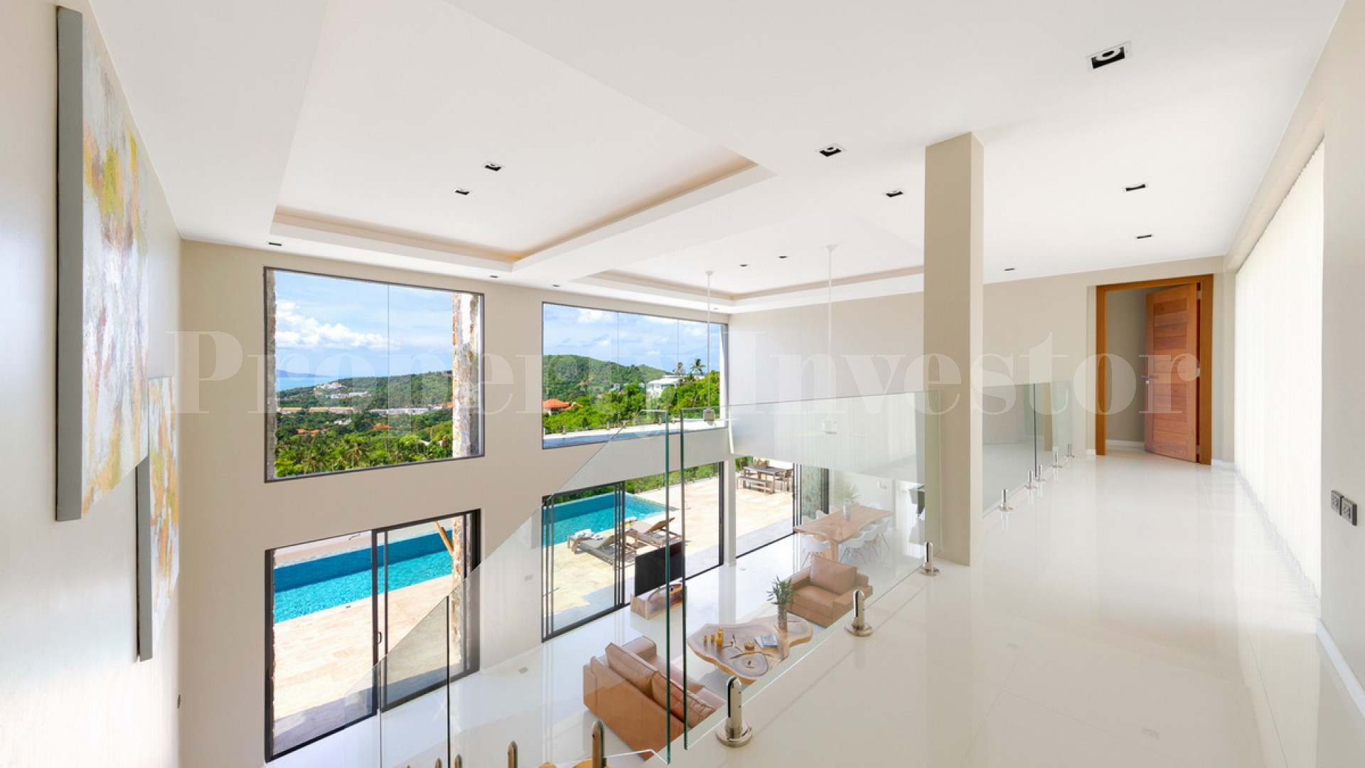 Фантастическая роскошная дизайнерская вилла с 4 спальнями с видом на море на о. Самуи