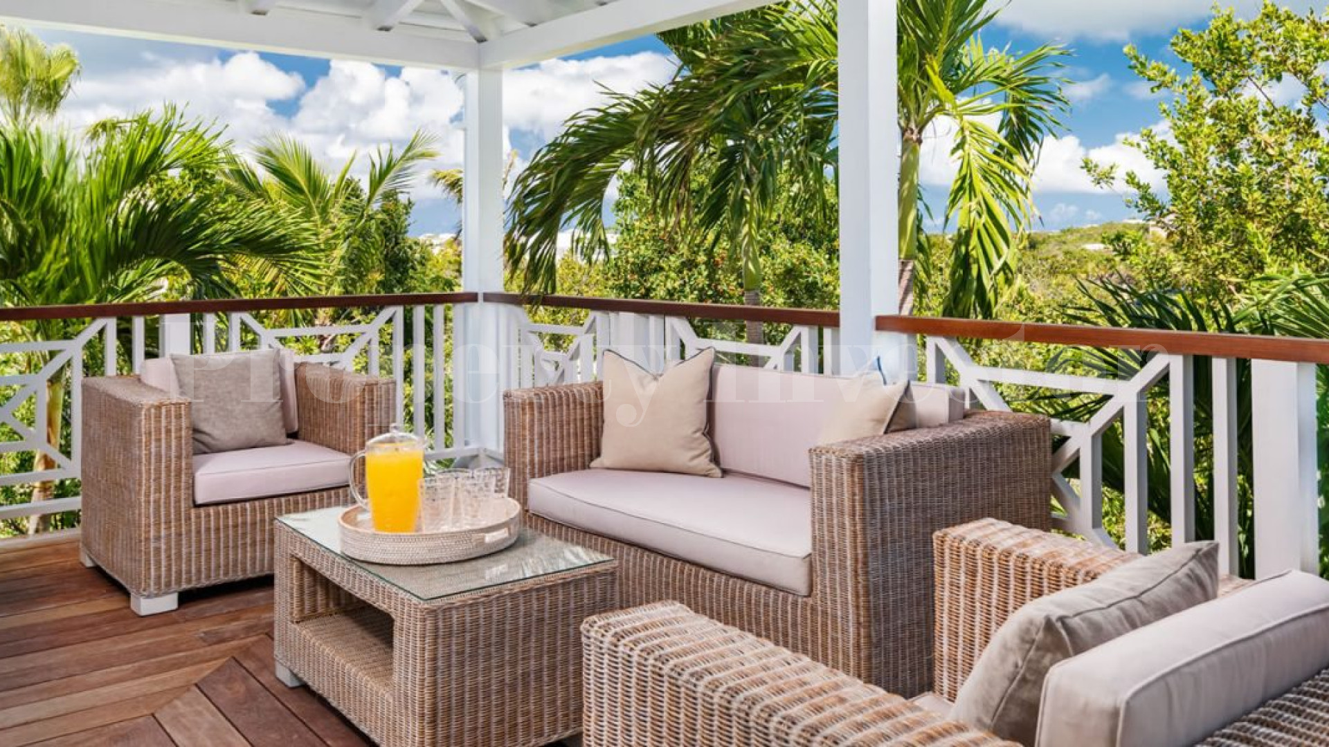 Upscale 4 Bedroom Caribbean Style Oceanfront Villa for Sale in Turks & Caicos