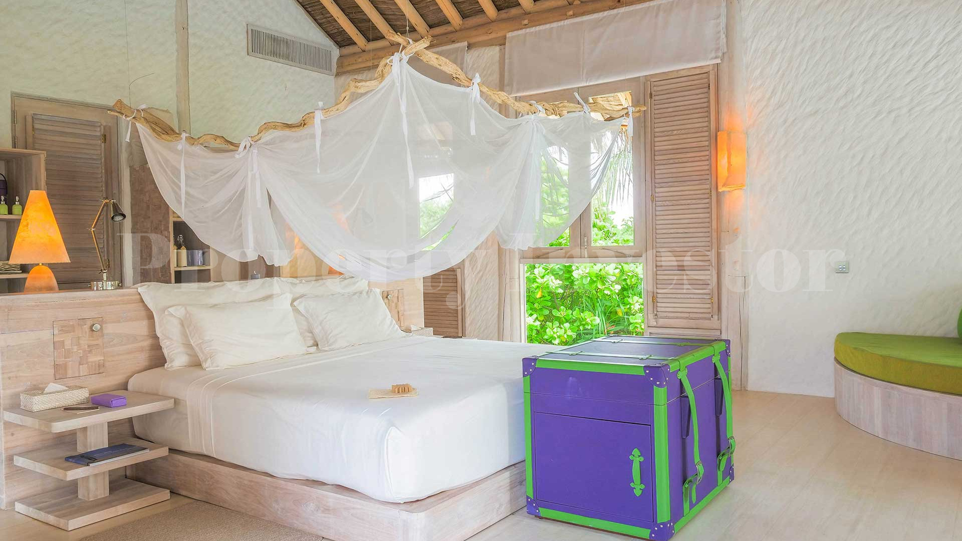 Exclusive 4 Bedroom Private Island Eco Resort Beach Residence with Slide for Sale in the Maldives