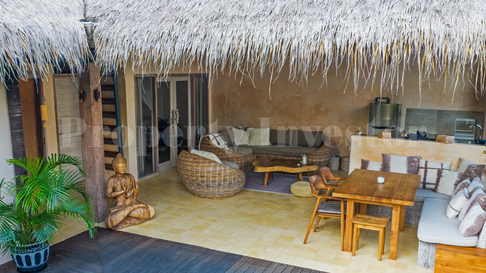 Unique Boutique Island Hotel with 4 Private Villas for Sale on Gili Air, Indonesia