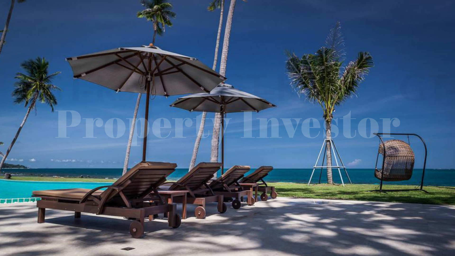 Stunning 4 Bedroom Modern Beachfront Villa with Private Beach Access for Sale in Koh Samui, Thailand