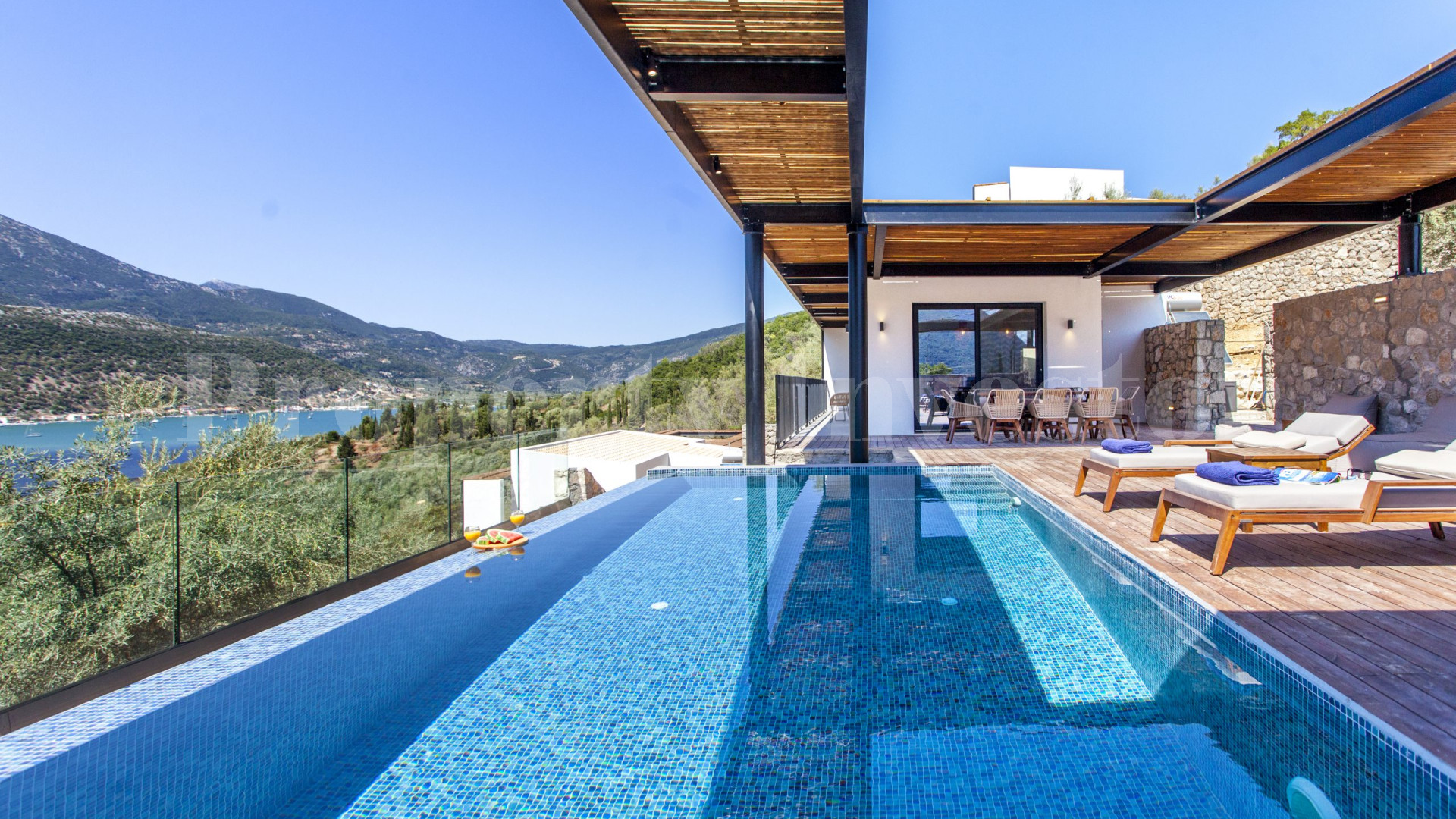 Brand New 4 Bedroom Luxury Villa with Breathtaking Panoramic Views for Sale on Lefkada Island, Greece
