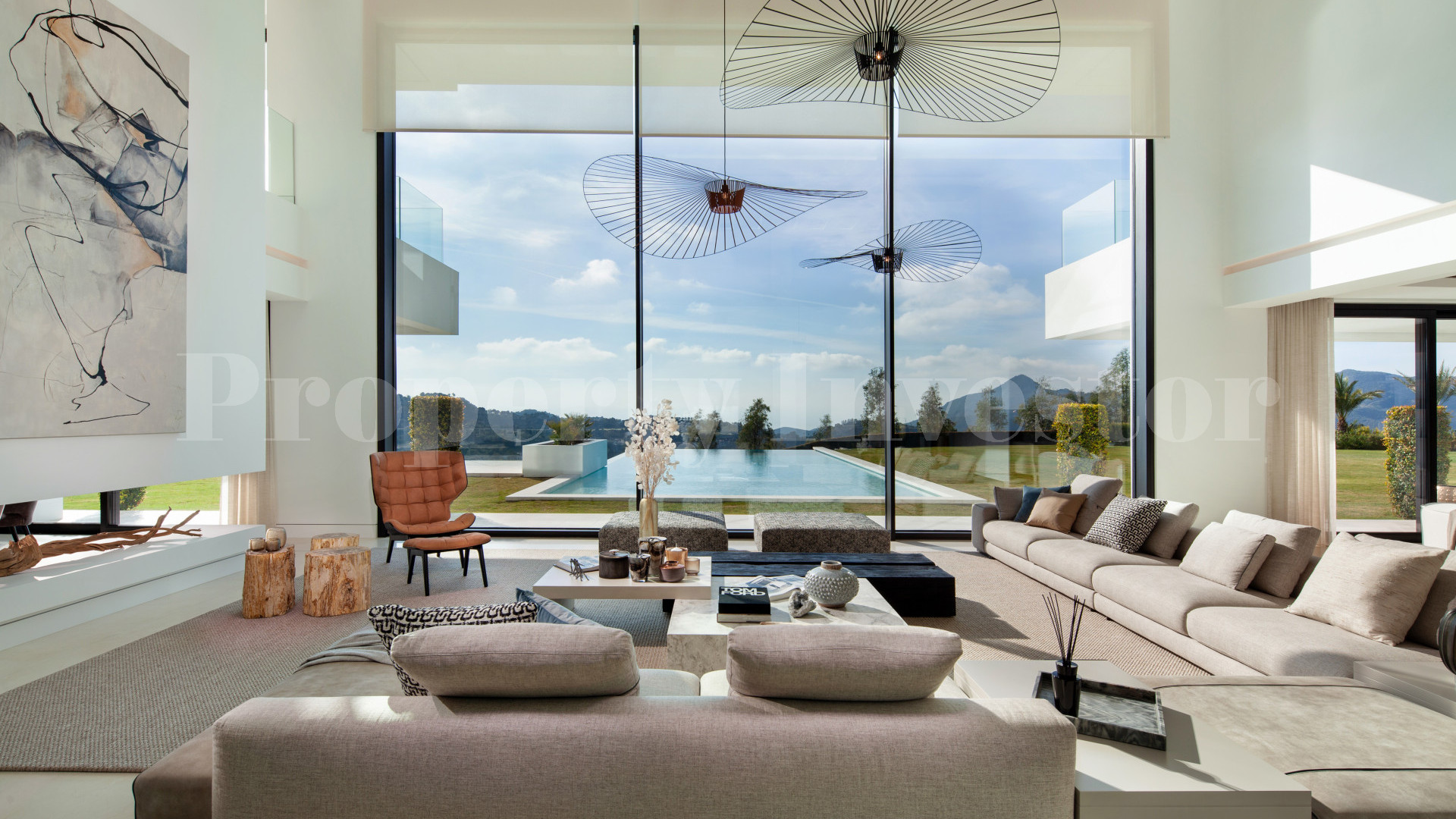 Эксклюзивная роскошная вилла на 9 спален на холме с потрясающими видами на сады, горы и море в Ла Загалета, Марбелья, Испания