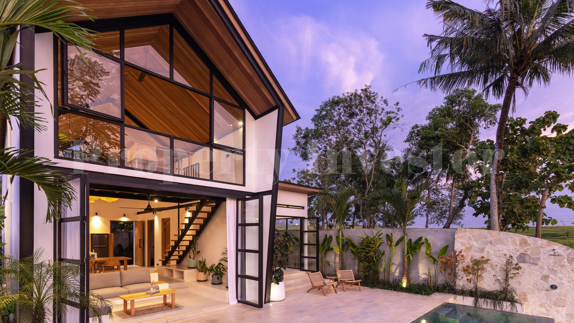 Chic 1-3 Bedroom Designer Loft Villas with Beautiful Rice Paddy Views for Sale Near Canggu, Bali