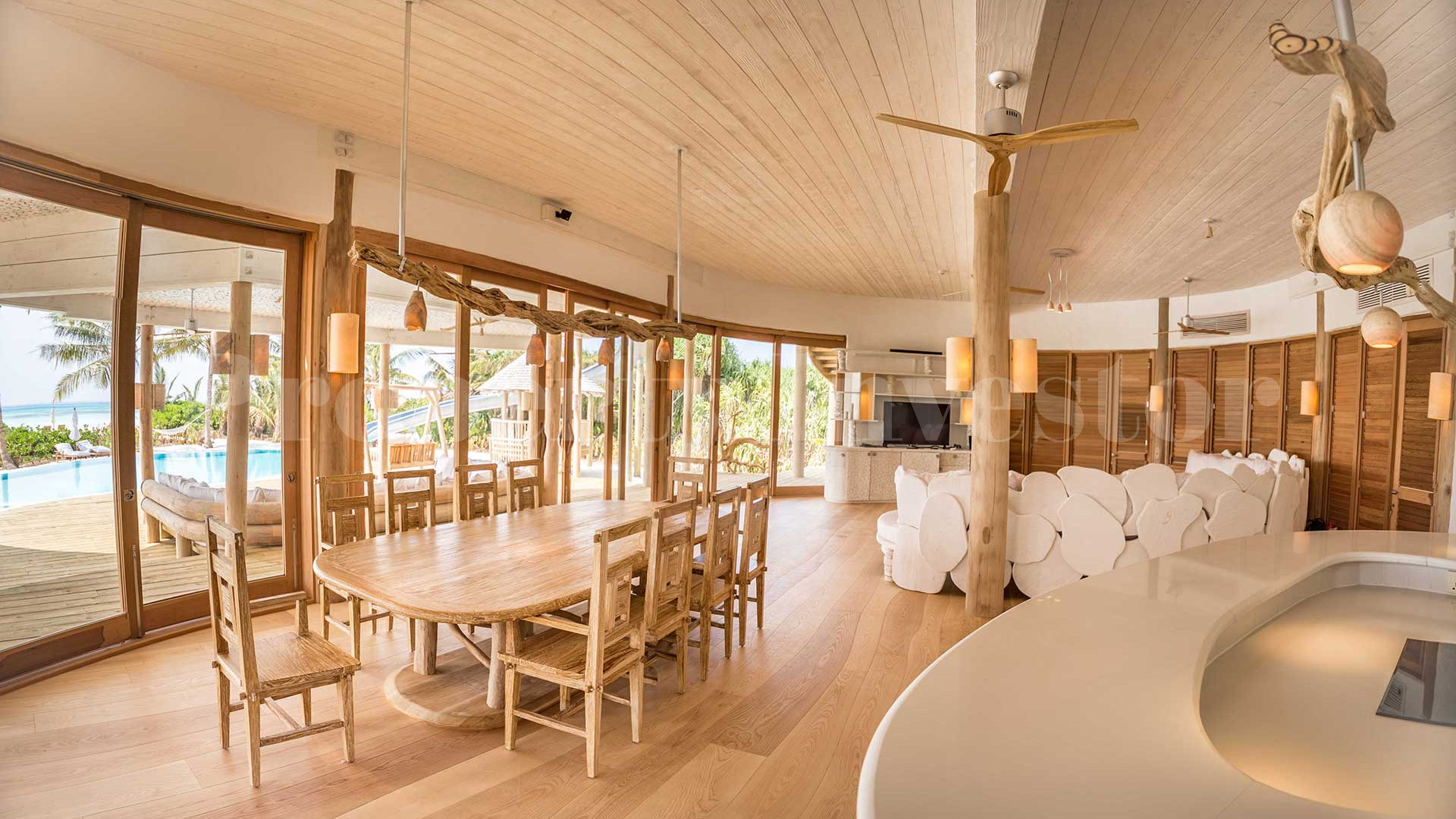 Exclusive 3 Bedroom Private Island Beach Residence with Slide for Sale in the Maldives