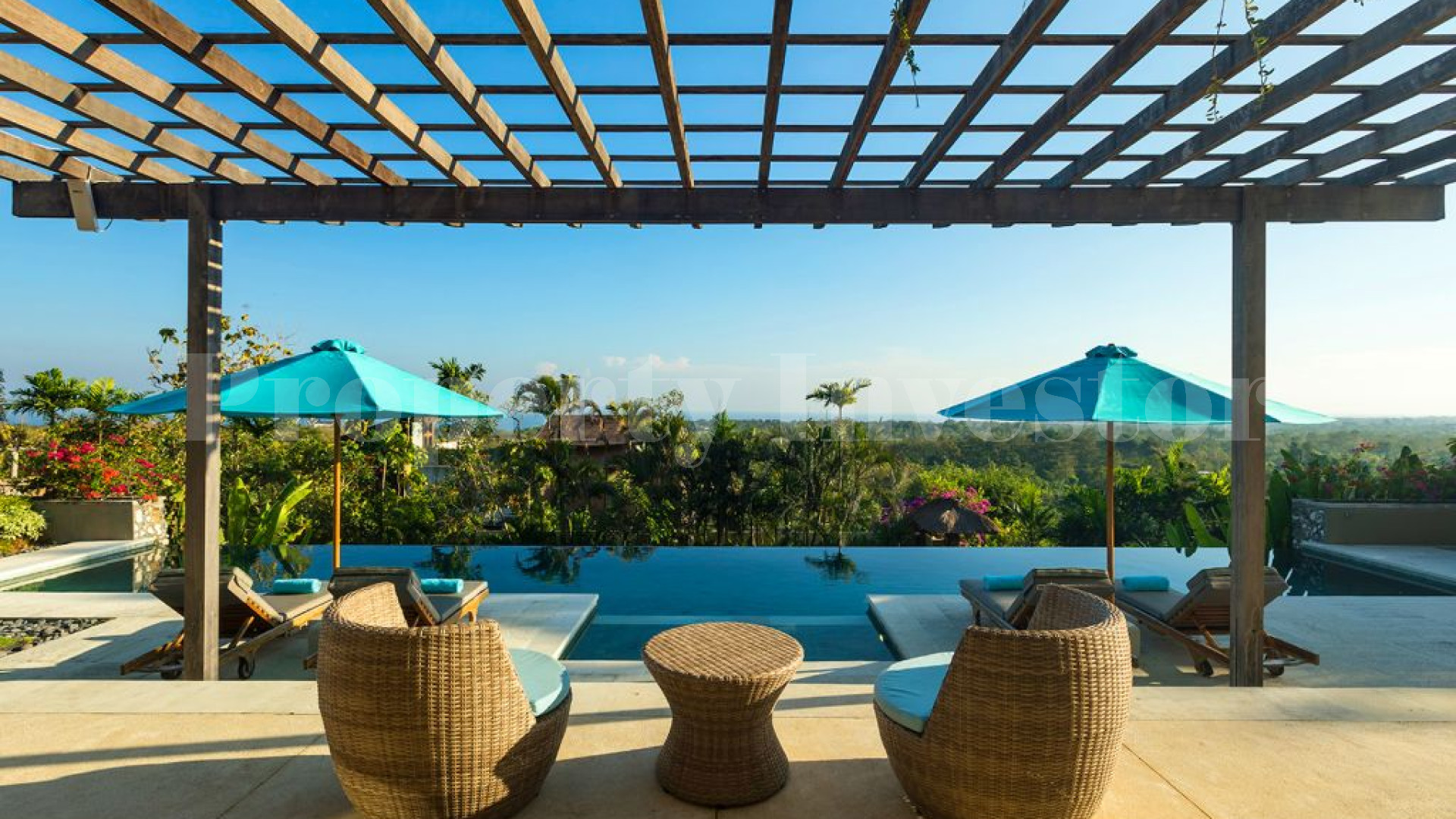 6 Bedroom Luxury Hillside Villa with Unobstructed Ocean Views for Sale in Bukit, Bali