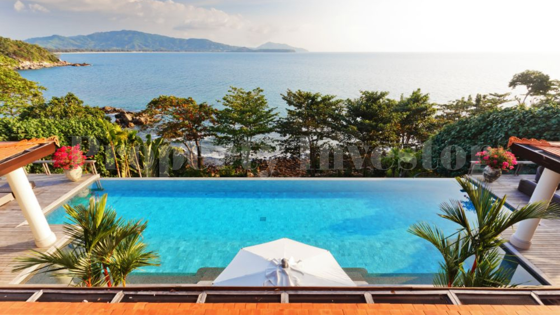 Fabulously Unique 6 Bedroom Oceanview Luxury Villa with 180° Panoramic Views & Private Beach for Sale in a 5* World Class Resort in Phuket