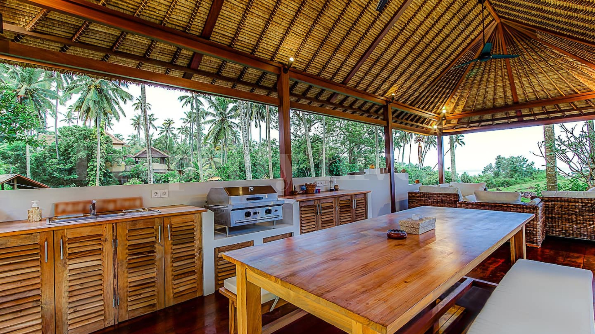 Stunning 4 Bedroom Modern Balinese Oceanfront Villa for Sale in Tabanan, Bali
