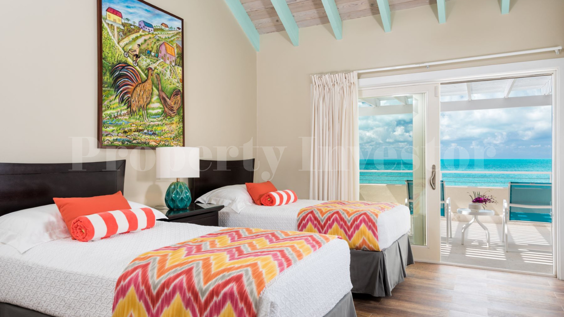 Stylish 5 Bedroom Luxury Beachfront Villa for Sale on Sapodilla Bay Beach, Turks & Caicos