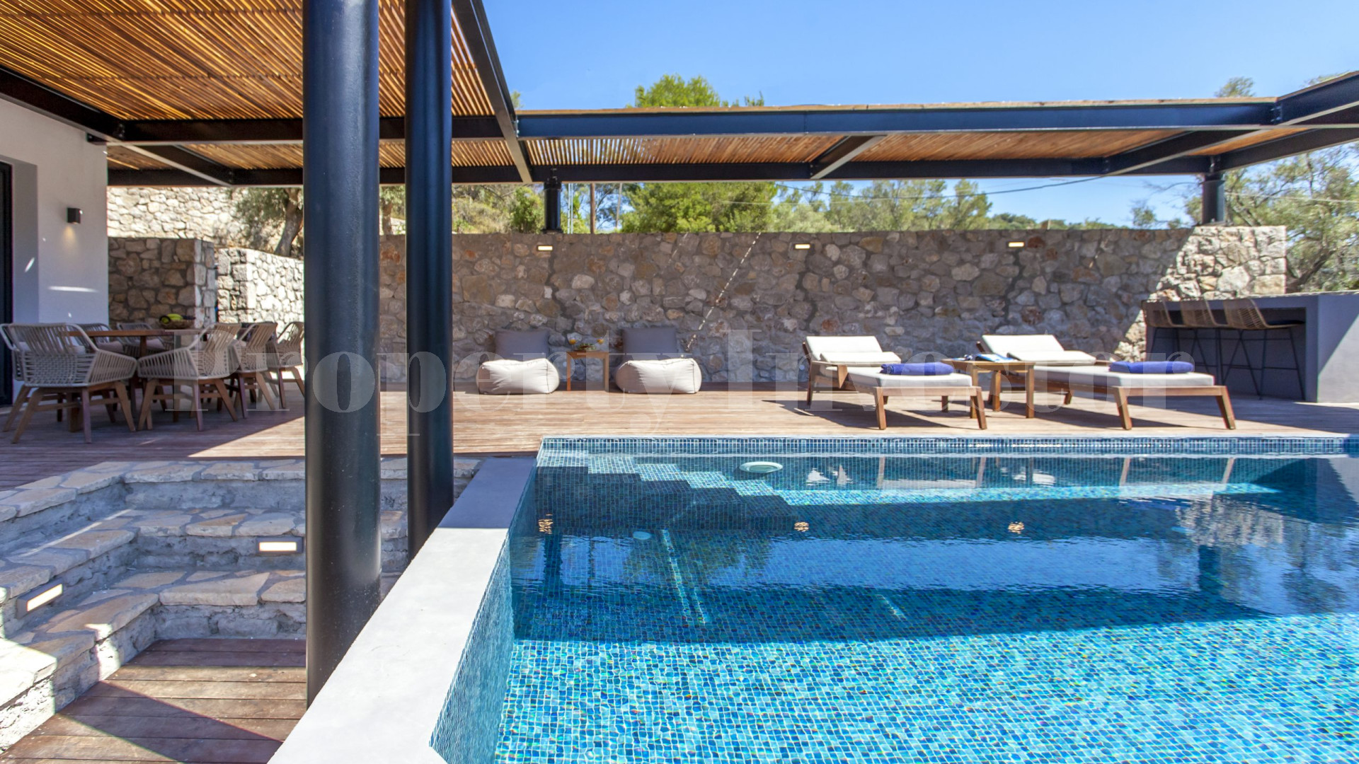 Новая роскошная вилла на 4 спальни с захватывающим панорамным видом на о. Лефкада, Греция