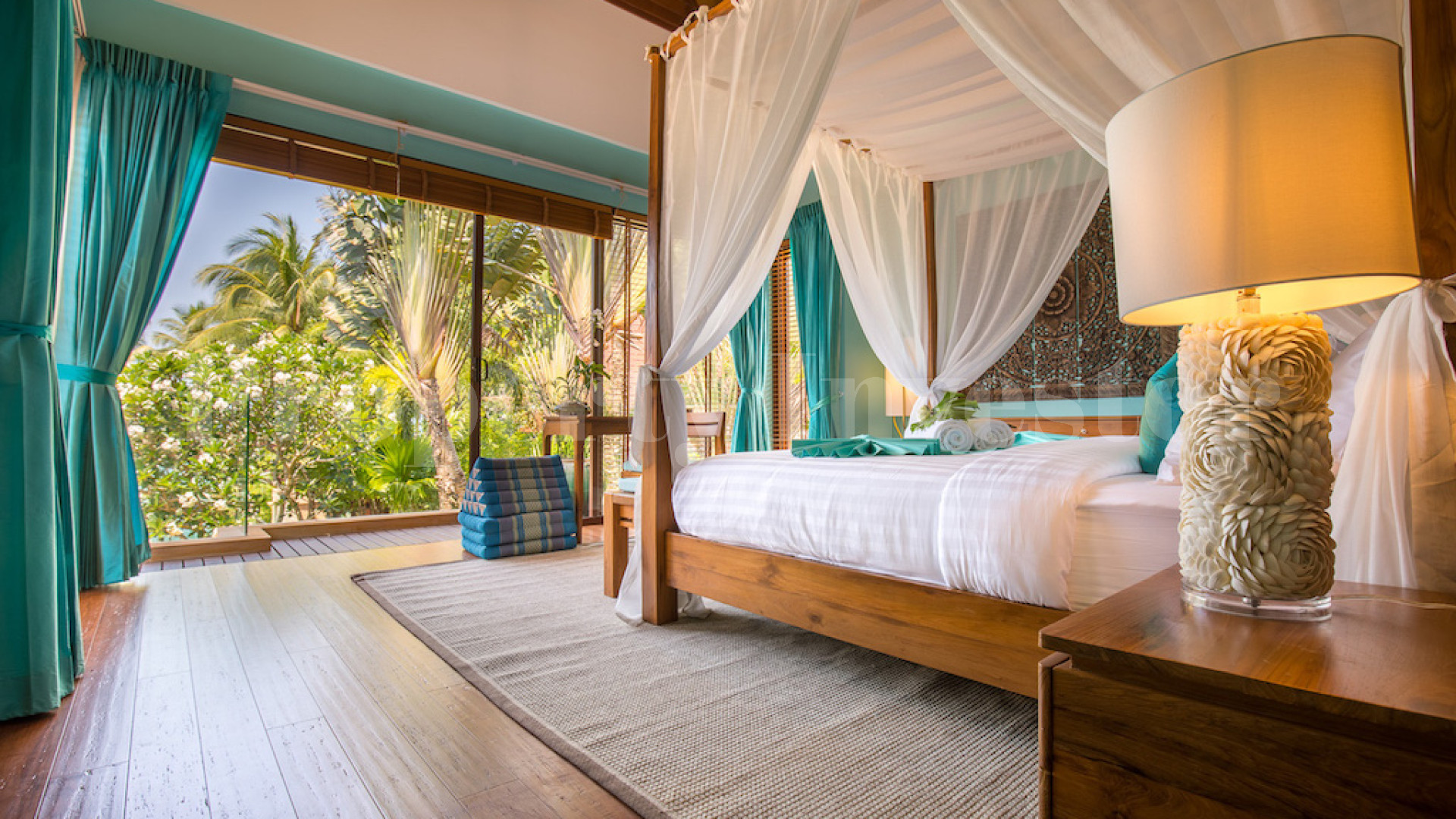 Tropical 5 Bedroom Luxury Thai Style Beach Villa for Sale in Samui