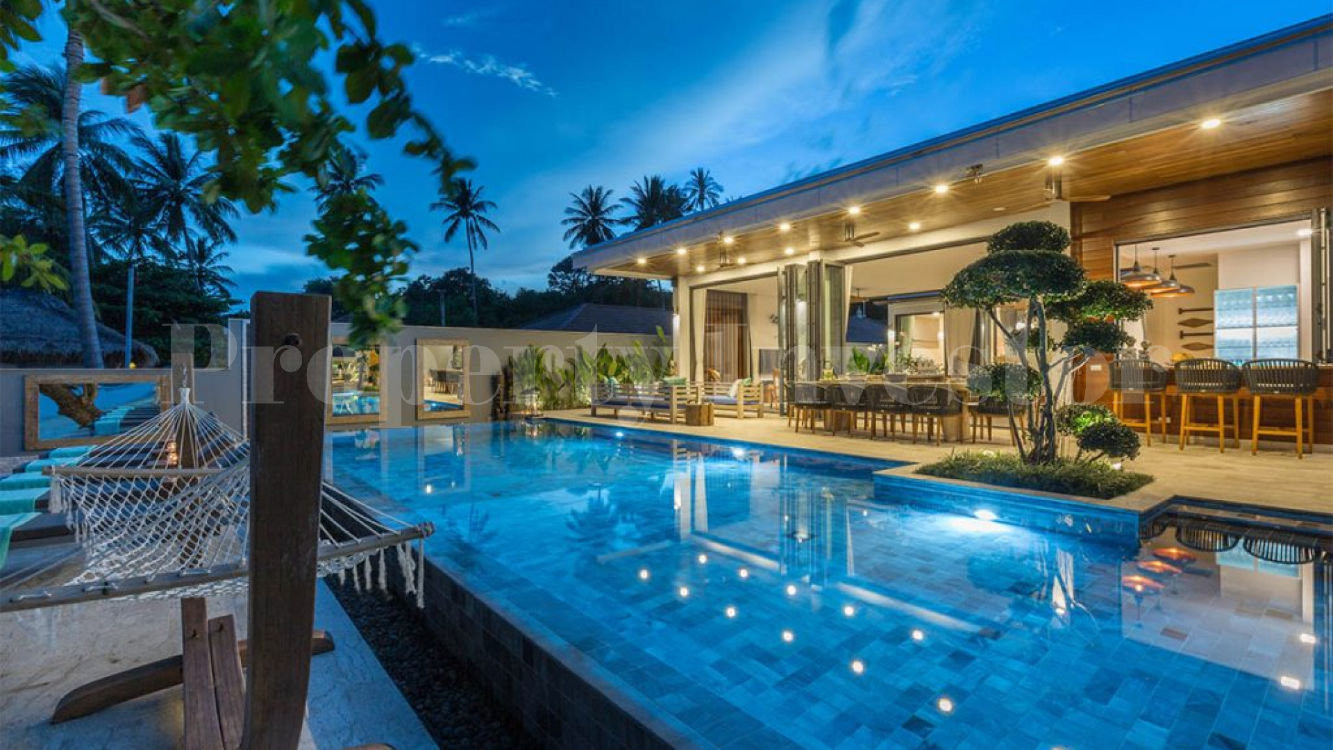 Breathtaking 6 Bedroom Beachfront Villa for Sale in Samui