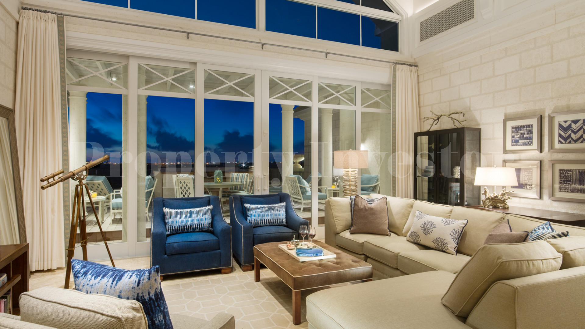 Exclusive 3 Bedroom Luxury Penthouse with Incredible Terrace & Panoramic Views for Sale on Long Bay Beach, Turks & Caicos