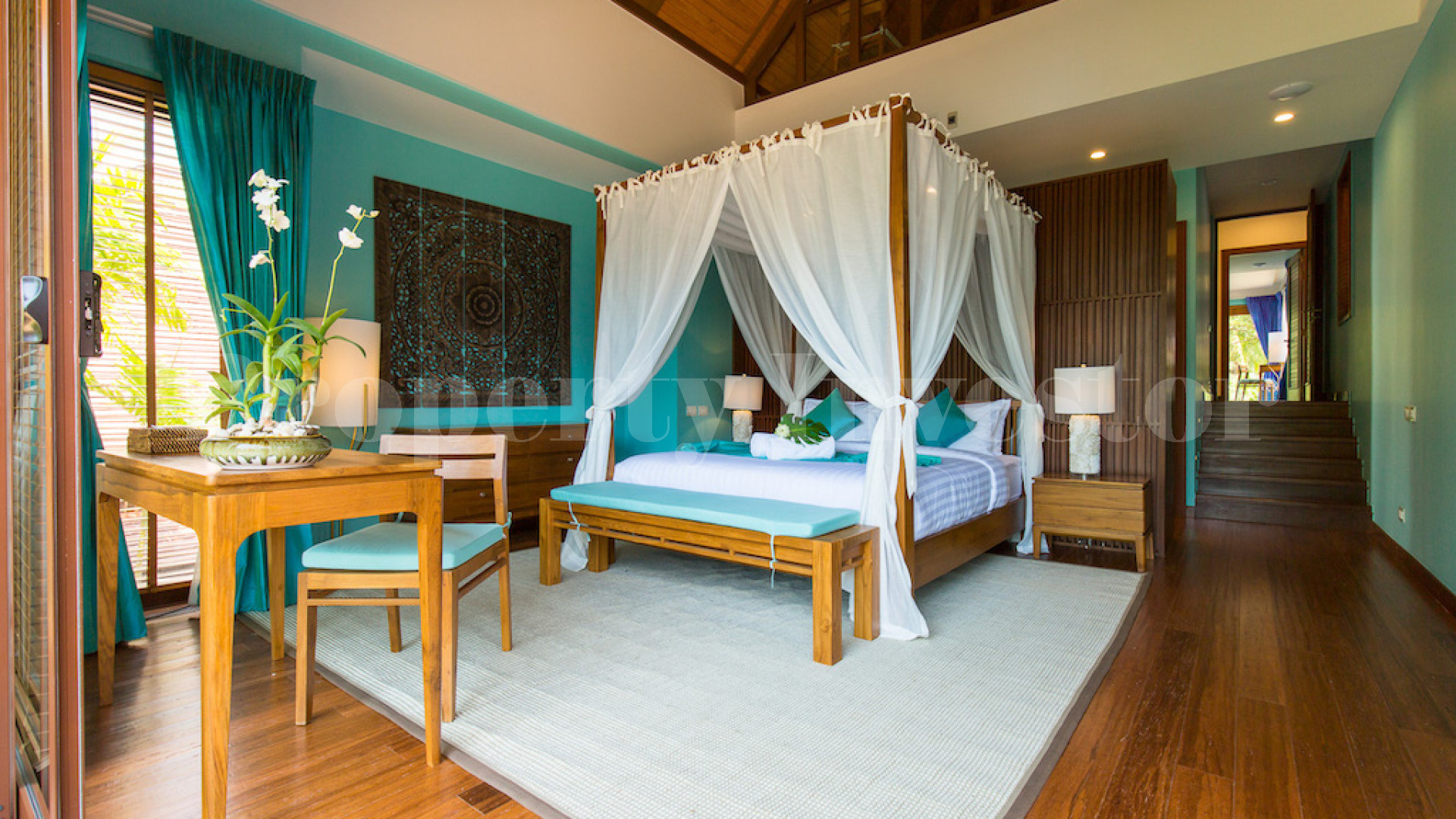 Tropical 5 Bedroom Luxury Thai Style Beach Villa for Sale in Samui