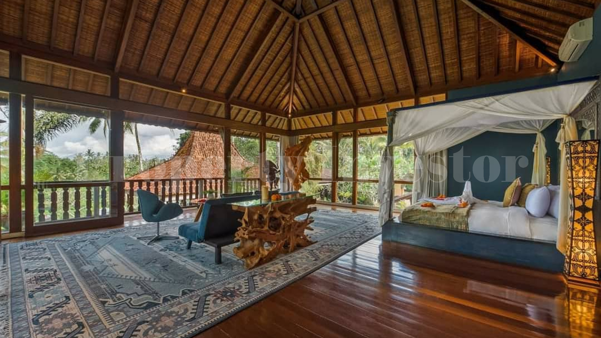 Lush 4 Bedroom Balinese Estate with Jungle & Valley Views for Sale in North-Ubud, Bali