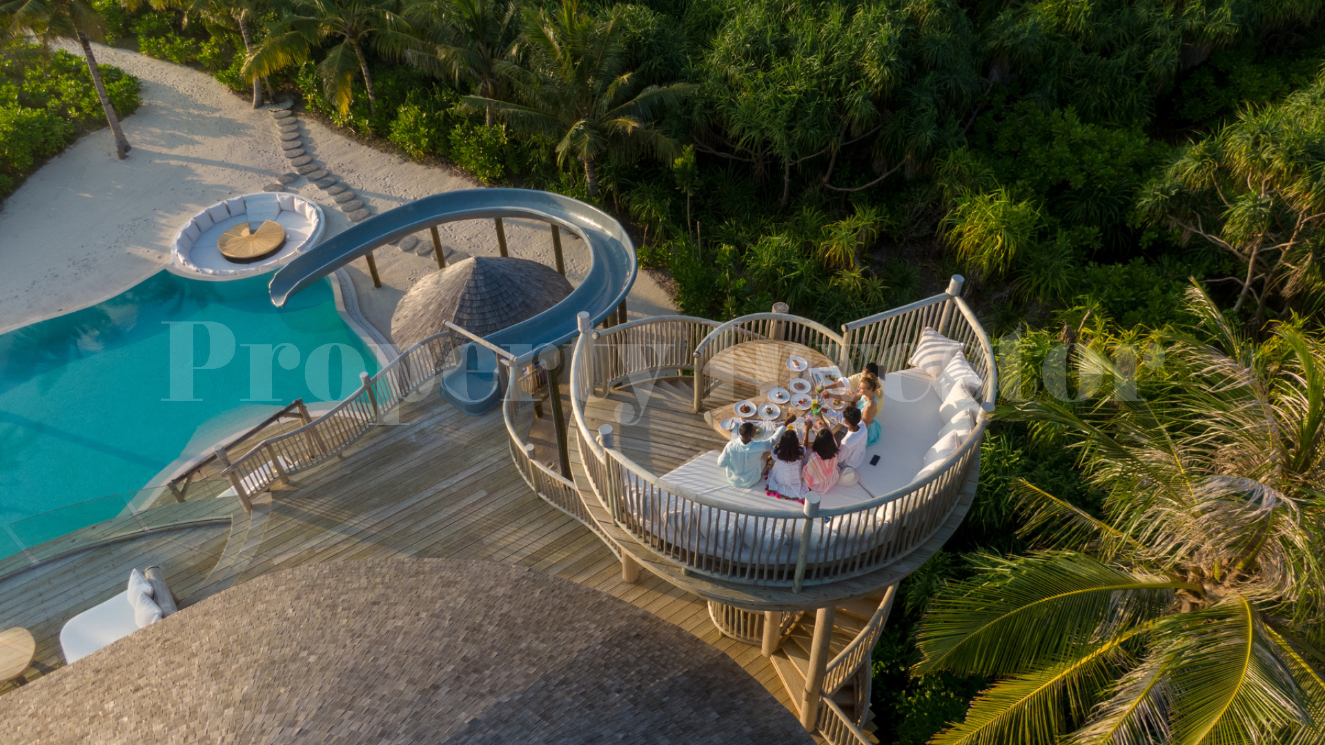 Exclusive 3 Bedroom Private Island Beach Residence with Slide for Sale in the Maldives