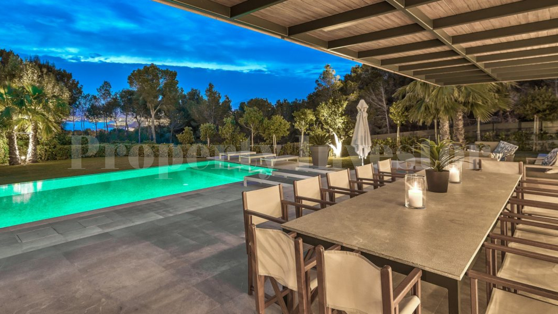 Chic 6 Bedroom Designer Sea View Villa in Sought After Location of Santa Ponsa