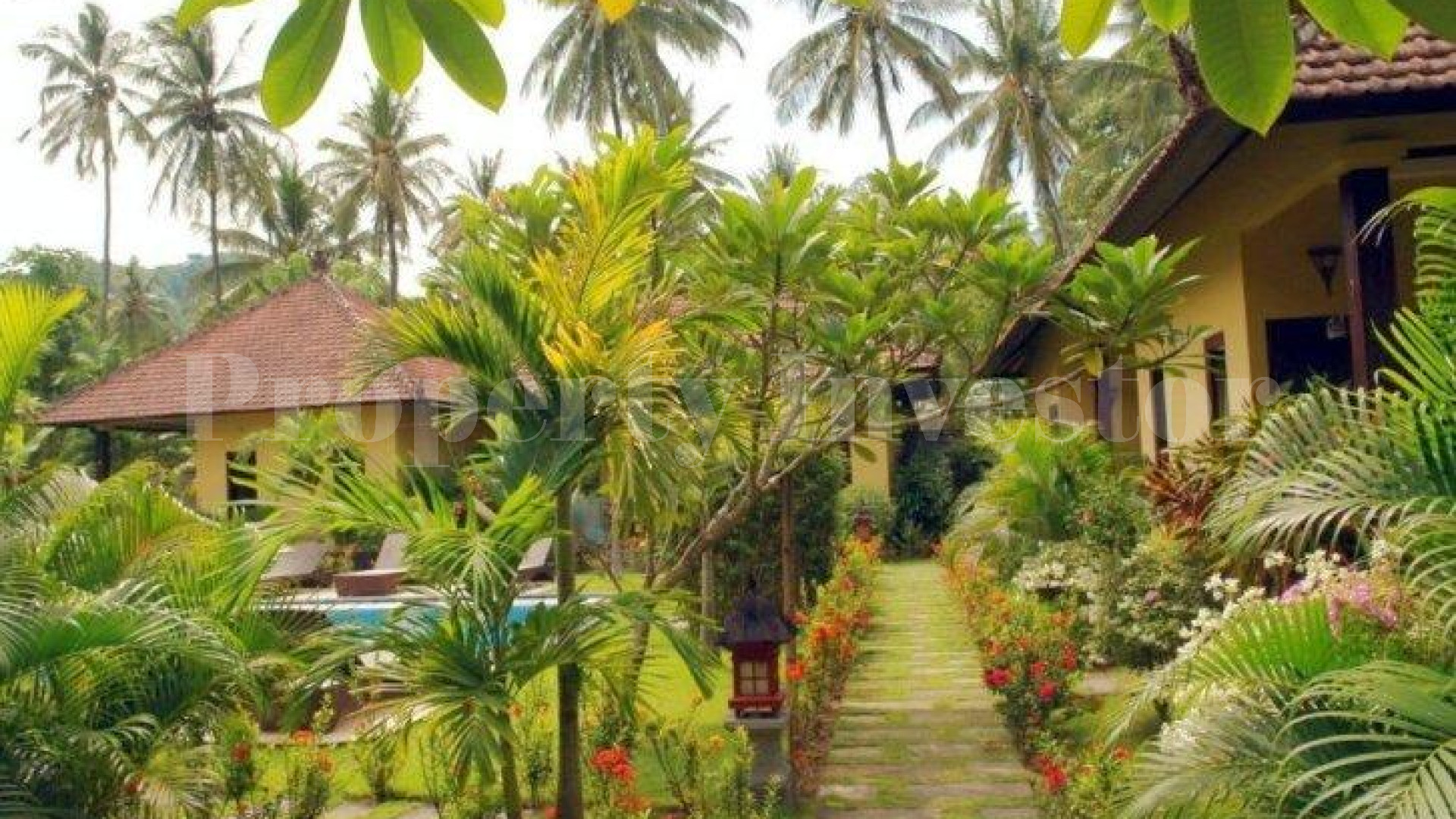 Fully Operational 9 Bungalow Beachfront Boutique Hotel for Sale in Candidasa, Bali