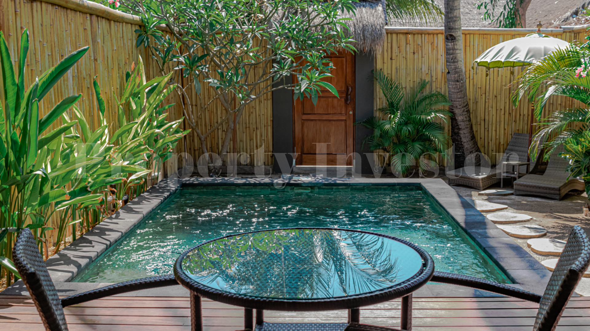 Unique Boutique Island Hotel with 4 Private Villas for Sale on Gili Air, Indonesia