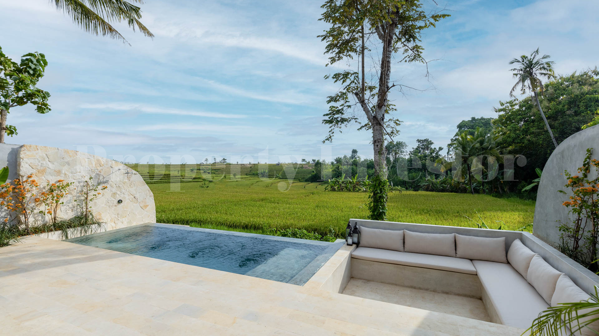 Chic 1-3 Bedroom Designer Loft Villas with Beautiful Rice Paddy Views for Sale Near Canggu, Bali
